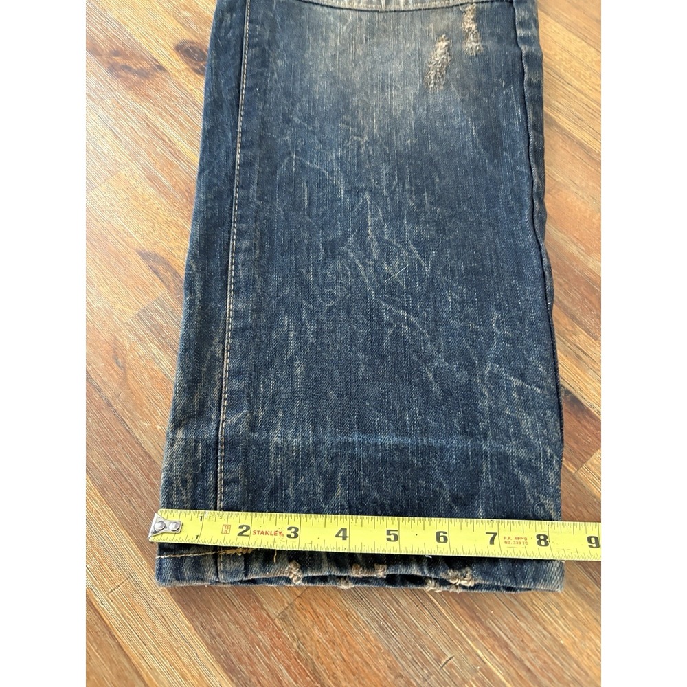 Vintage Southpole 90's Y2K Baggy Jeans Size 40 X 32 Distressed Skater Punk Denim - Picture 11 of 16